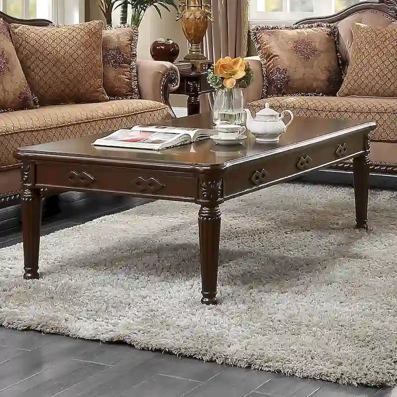 Table basse à pieds tournés