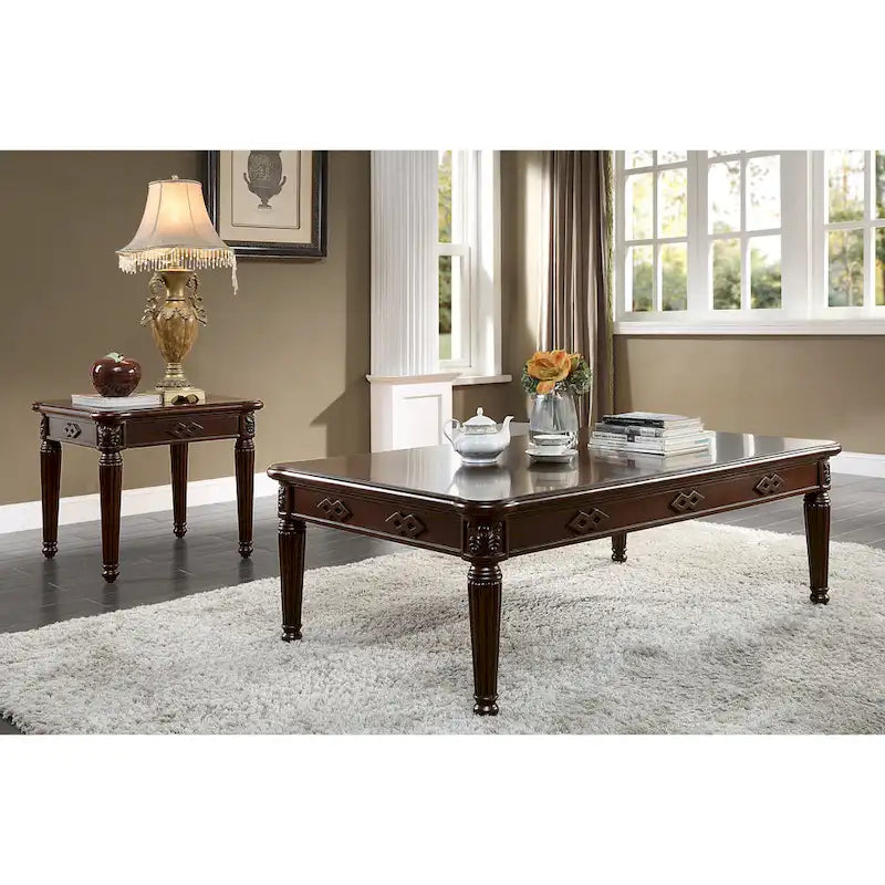 Table basse à pieds tournés