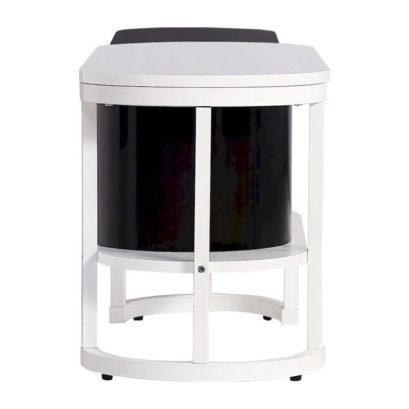 Meuble TV extensible avec 3 tiroirs et pieds réglables en métal (Convient aux téléviseurs jusqu'à 75 pouces)