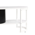 Meuble TV extensible avec 3 tiroirs et pieds réglables en métal (Convient aux téléviseurs jusqu'à 75 pouces)