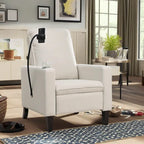 Canapé inclinable réglable avec porte-gobelet et pochette de rangement