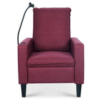 Canapé inclinable réglable avec porte-gobelet et pochette de rangement
