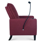 Canapé inclinable réglable avec porte-gobelet et pochette de rangement