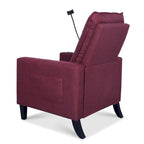 Canapé inclinable réglable avec porte-gobelet et pochette de rangement