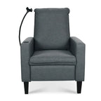Canapé inclinable réglable avec porte-gobelet et pochette de rangement