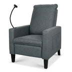 Canapé inclinable réglable avec porte-gobelet et pochette de rangement