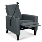 Canapé inclinable réglable avec porte-gobelet et pochette de rangement