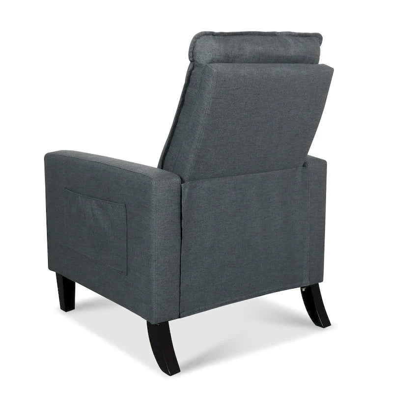 Canapé inclinable réglable avec porte-gobelet et pochette de rangement