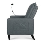 Canapé inclinable réglable avec porte-gobelet et pochette de rangement