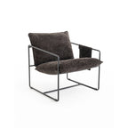 Fauteuil d'appoint avec cadre en métal (Lot de 2)