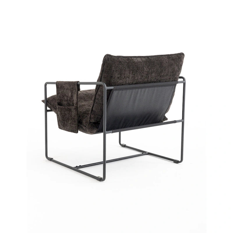 Fauteuil d'appoint avec cadre en métal (Lot de 2)