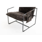 Fauteuil d'appoint avec cadre en métal (Lot de 2)