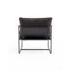 Fauteuil d'appoint avec cadre en métal (Lot de 2)