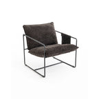 Fauteuil d'appoint avec cadre en métal (Lot de 2)