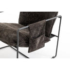 Fauteuil d'appoint avec cadre en métal (Lot de 2)