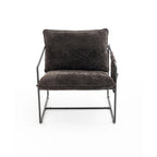 Fauteuil d'appoint avec cadre en métal (Lot de 2)