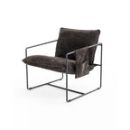 Fauteuil d'appoint avec cadre en métal (Lot de 2)