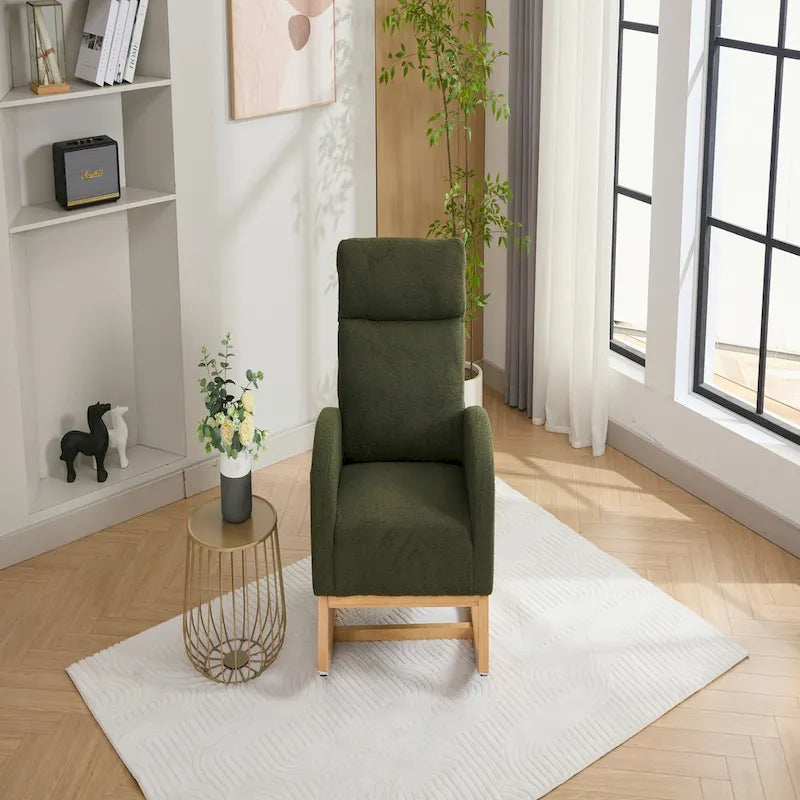 Fauteuil à bascule en tissu