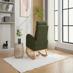 Fauteuil à bascule en tissu