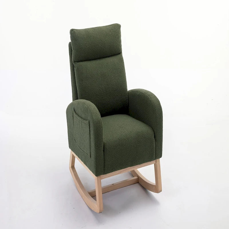 Fauteuil à bascule en tissu