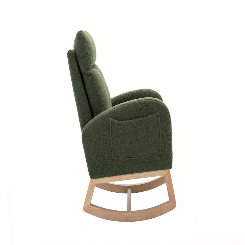 Fauteuil à bascule en tissu