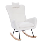 Fauteuil à bascule rembourré pour chambre d'enfant, salon et chambre à coucher