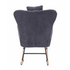 Fauteuil à bascule rembourré pour chambre d'enfant, salon et chambre à coucher