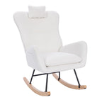 Fauteuil à bascule rembourré pour chambre d'enfant, salon et chambre à coucher