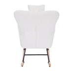 Fauteuil à bascule rembourré pour chambre d'enfant, salon et chambre à coucher