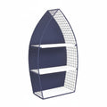 30.25 Blue Unique Caler Rowboat Large Wall Shelf
