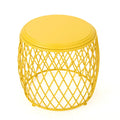 Table d'appoint ronde en fer à treillis de 19 pouces