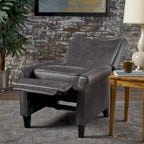 Fauteuil inclinable traditionnel en microfibre