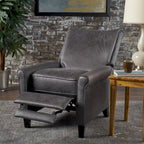 Fauteuil inclinable traditionnel en microfibre