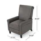Fauteuil inclinable traditionnel en microfibre