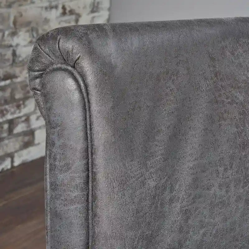 Fauteuil inclinable traditionnel en microfibre