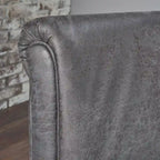 Fauteuil inclinable traditionnel en microfibre