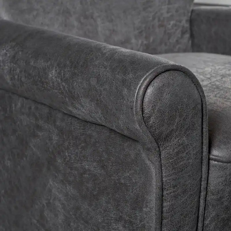 Fauteuil inclinable traditionnel en microfibre