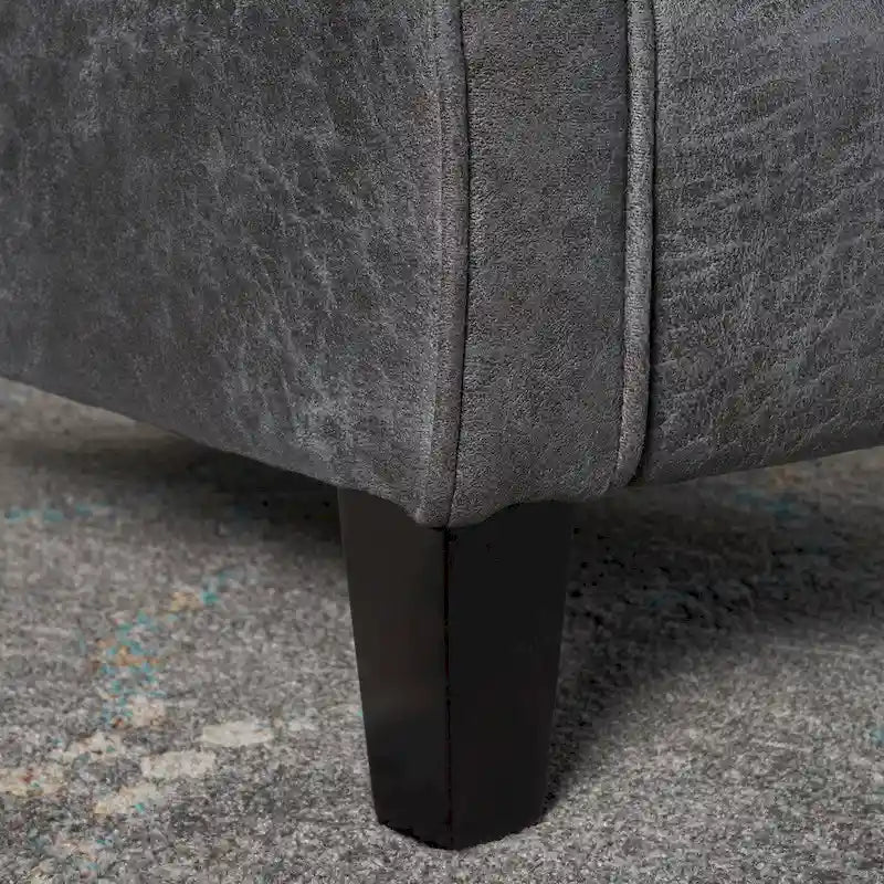 Fauteuil inclinable traditionnel en microfibre