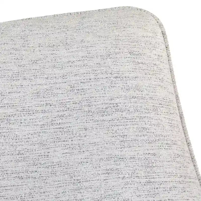 Fauteuil d'appoint dossier incurvé – Tissu d'ameublement avec pieds en noyer biseautés