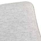 Fauteuil d'appoint dossier incurvé – Tissu d'ameublement avec pieds en noyer biseautés