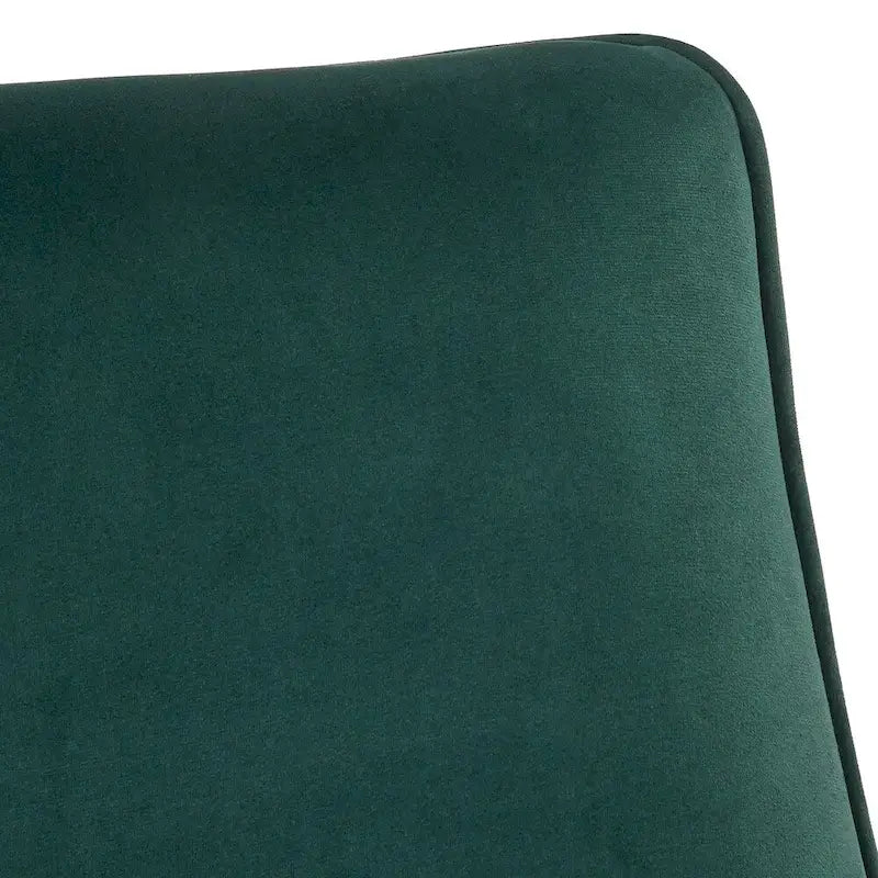 Fauteuil d'appoint dossier incurvé – Tissu d'ameublement avec pieds en noyer biseautés