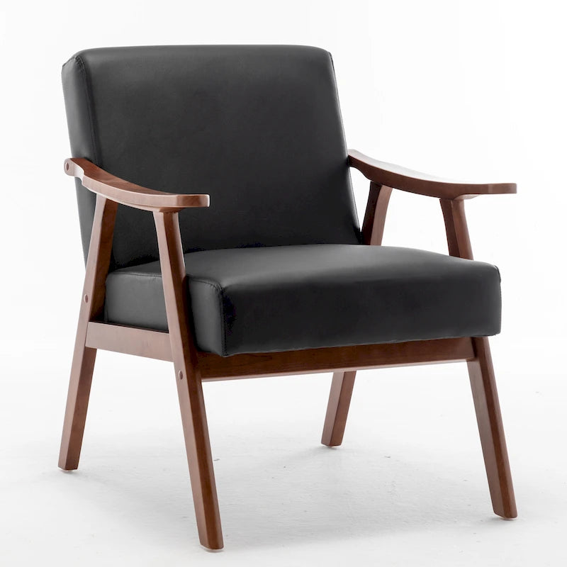 Fauteuil d'appoint en similicuir de 26,37 po de large