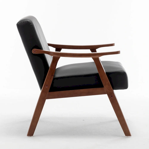 Fauteuil d'appoint en similicuir de 26,37 po de large