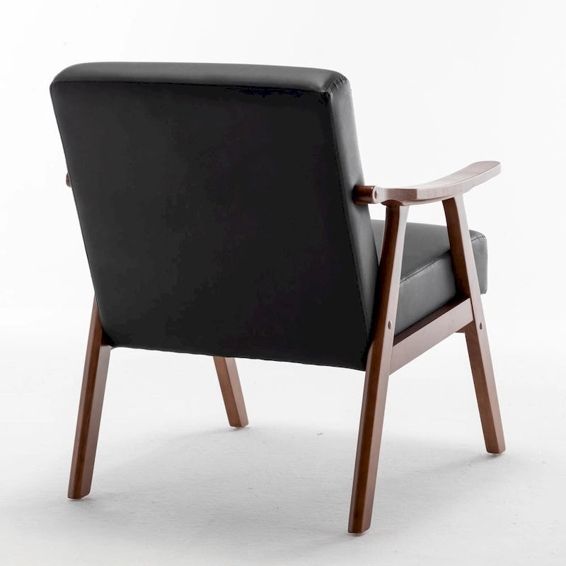 Fauteuil d'appoint en similicuir de 26,37 po de large