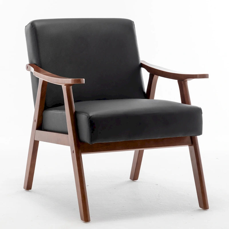 Fauteuil d'appoint en similicuir de 26,37 po de large