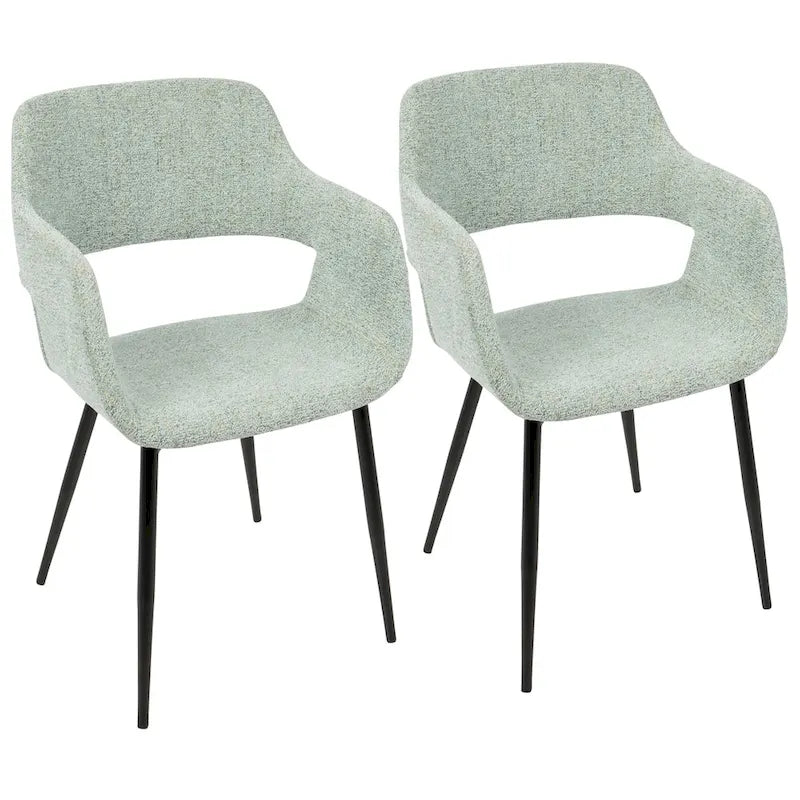 Chaise de salle à manger moderne du milieu du siècle, lot de 2