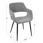 Chaise de salle à manger moderne du milieu du siècle, lot de 2
