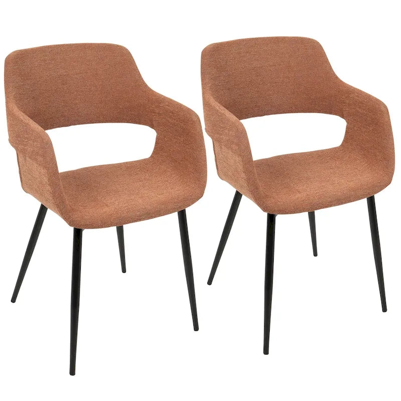 Chaise de salle à manger moderne du milieu du siècle, lot de 2