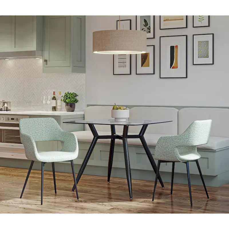 Chaise de salle à manger moderne du milieu du siècle, lot de 2