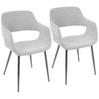 Chaise de salle à manger moderne du milieu du siècle, lot de 2